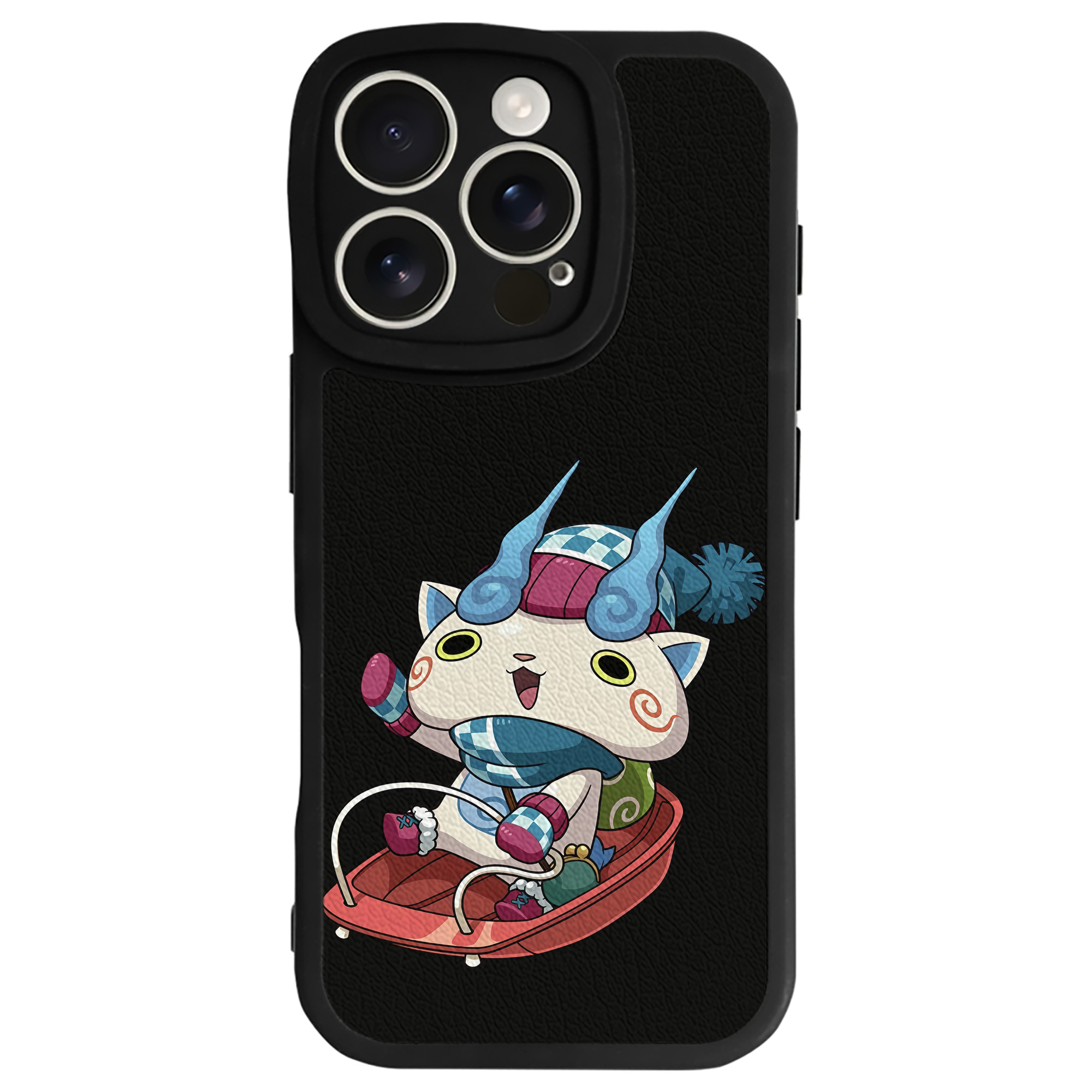 （画像用） 妖怪ウォッチ Yo-kai Watch 【iPhone 16シリーズ対応】シリコンスマホケース（レザー調） 材質：シリコン